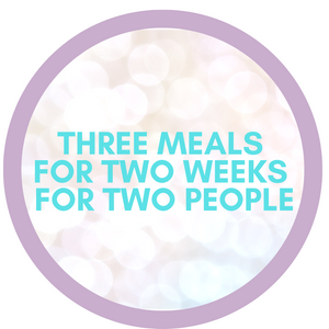 Three meals for Two weeks for Two people